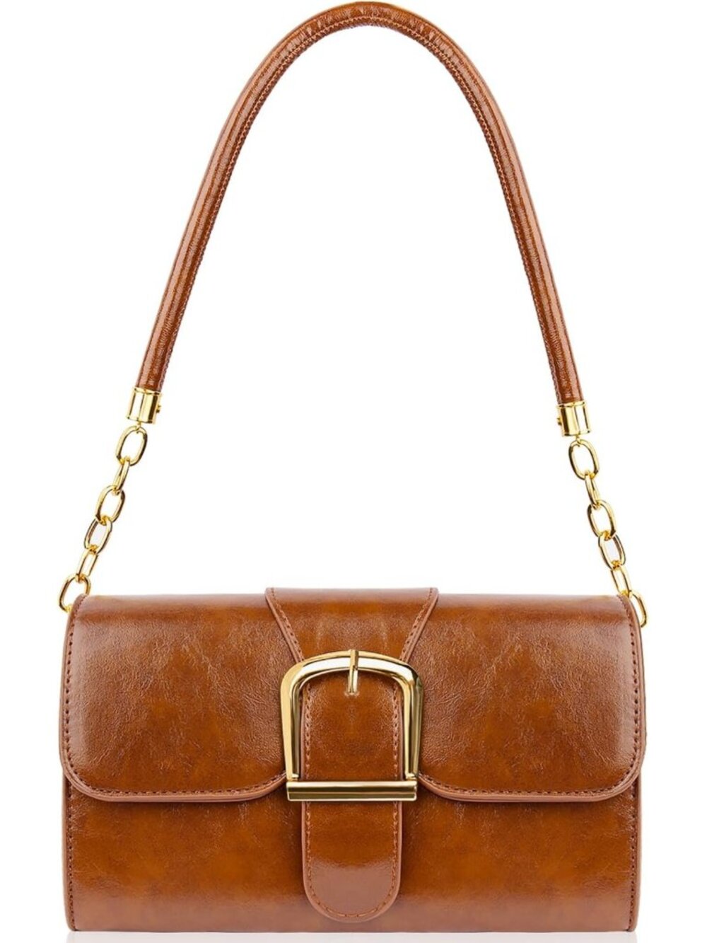 Stylish Faux Leather Shoulder Bag for Women - Trendy Tote Handbag & Purse